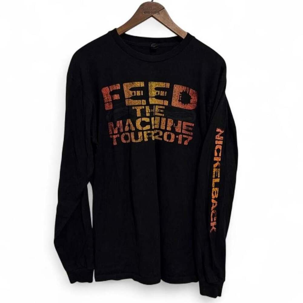 Nickelback Feed The Machine Tour 2017 Concert Long Sleeve T-Shirt
